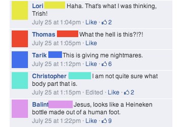 Man posts photo of a mysterious part of his body on Facebook, sending his friends into a spiral of confusion and horror.